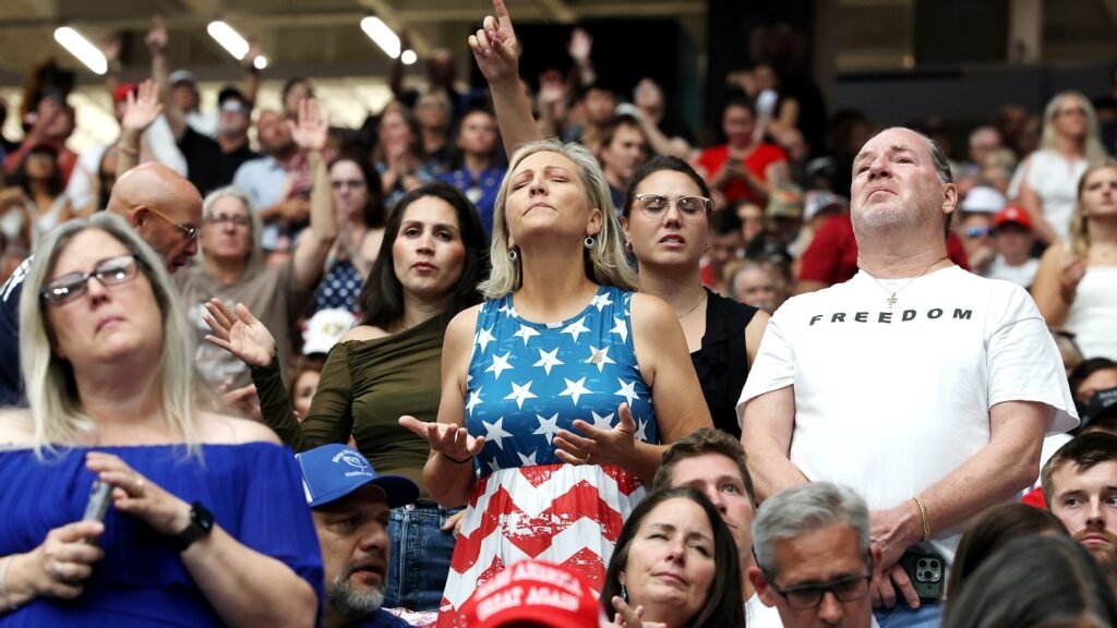 Charlie Kirk's memorial service in Arizona : The Picture Show : NPR