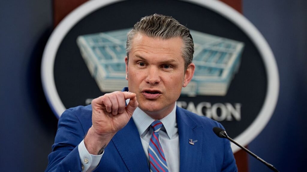 Defense Secretary Hegseth requires new 'pledge' for Pentagon reporters : NPR