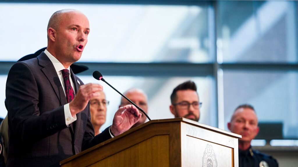 Utah governor, known for ‘disagreeing better,’ calls for calm after Kirk shooting : NPR