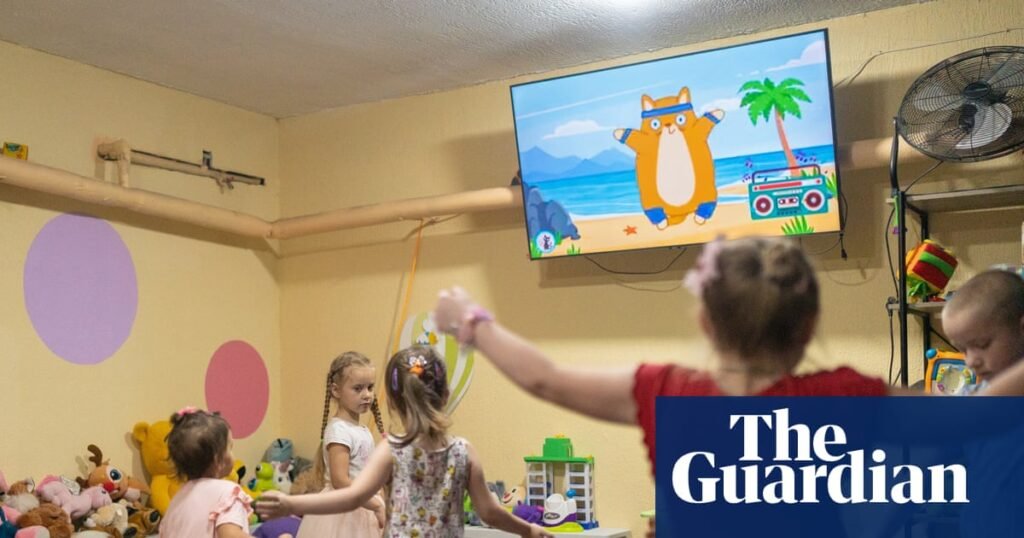 ‘Children thrive down here’: the secret play centre hidden under Ukraine’s most dangerous city | Children's health